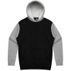 Balwun Mens Hoodies Black Grey